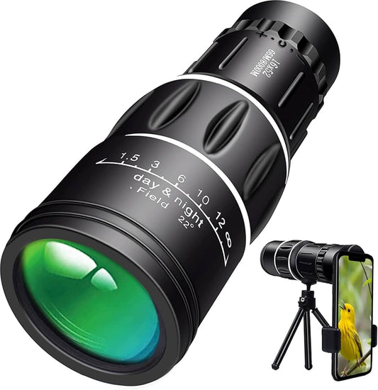 Que la distancia no sea una excusa para unas buenas fotos...Toma fotos de calidad con zoom real con el Telescopio Monocular para Celular